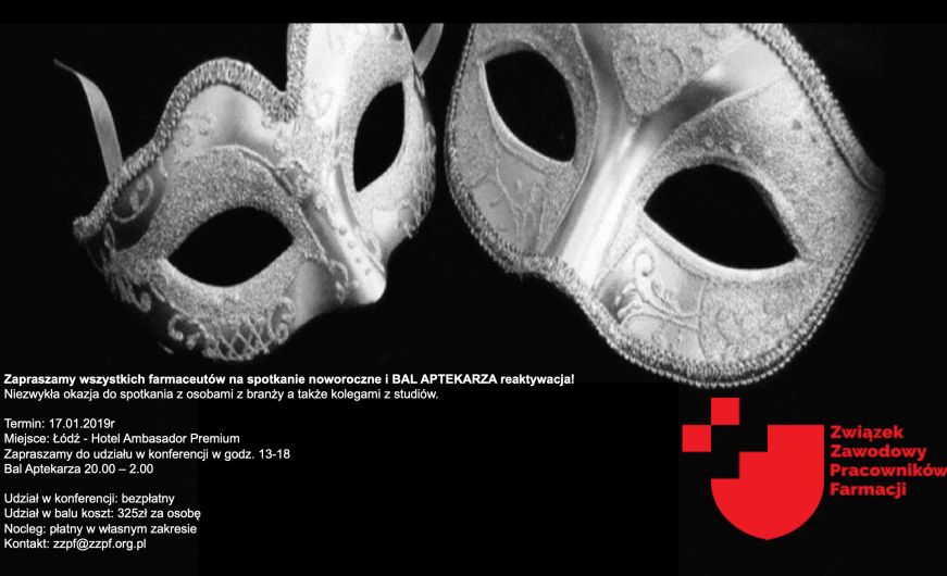 Zaproszenie na Bal Aptekarza!