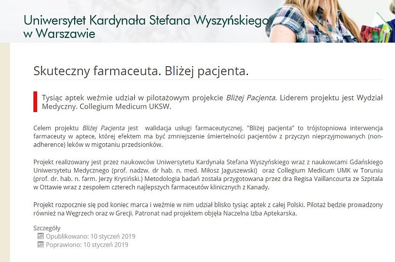 Ogólnopolskie media o Nas