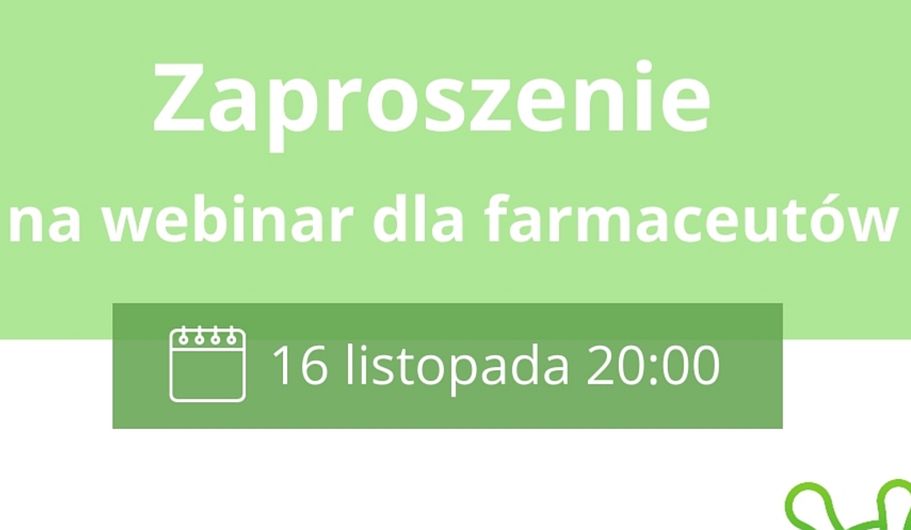 Zaproszenie na webinarium dla farmaceutów