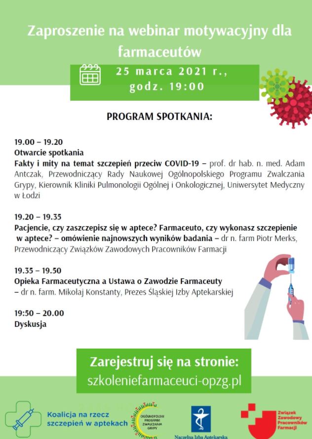 Webinar motywacyjny dla farmaceutów