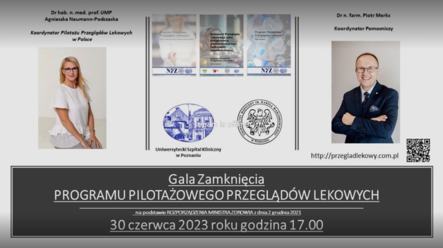 Uroczysta gala zamknięcia Programu Pilotażowego Przeglądów Lekowych