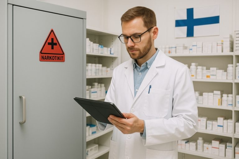 Dokumentacja i zarządzanie narkotykami w aptekach szpitalnych w Finlandii