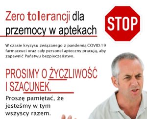 Read more about the article KAMPANIA „ZERO TOLERANCJI DLA PRZEMOCY W APTEKACH”