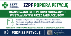 Read more about the article ZZPF popiera postulat finansowania recept kontynuowanych wystawianych przez farmaceutów ze środków publicznych.